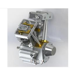 15.7cc Mini OHV V-twin V2 Shovelhead Engine 4-Stroke Air-cooled Gasoline Engine