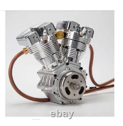 15.7cc Mini OHV V-twin V2 Shovelhead Engine 4-Stroke Air-cooled Gasoline Engine