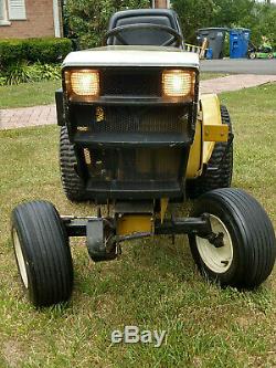 1976 Sears Suburban 18/6 Twin garden tractor mower and its cart rare very nice
