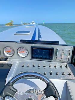 1996 Powerplay Sport Deck 33' Twin 496ho Custom Paint Restored Boat In 2015 Mint