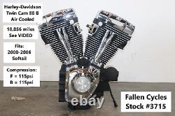2001 Harley Softail Twin Cam B 88 Engine Motor 18,056 miles + WARRANTY