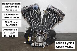 2007 Harley Softail Twin Cam B 96 Engine Motor EFI 30,876 miles + WARRANTY