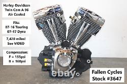 2009 Harley Electra Glide Twin Cam A 96 Engine Motor 7,420 miles + WARRANTY
