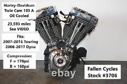 2010 Harley Electra Glide Twin Cam 103 A Engine Motor 23,000 miles + WARRANTY