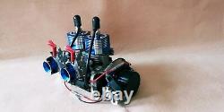 58CC Inline Twin Left Side Exhaust Marine Engine For RC Boat QJ RCMK