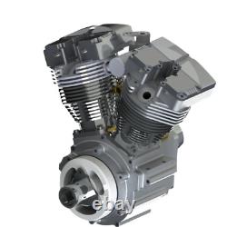 CISON FG-VT157 15.7cc V2 OHV V-Twin 2Cylinder 4-Stroke Gasoline Model Engine Toy