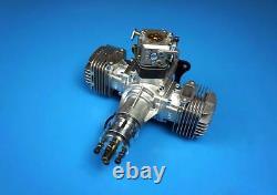 DLE40 40cc Twin Gas Engine with Electronic Ignition and Muffler