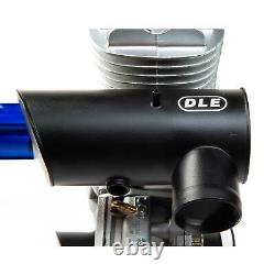 DLE Engines DLE-130cc Twin Gas Engine with Electric Ignition and Mufflers