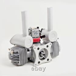 EME70 70cc Gas Petrol Twin Boxer RC Model Airplane Engine with Mufflers&Ignition