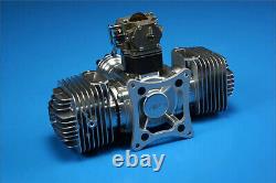 Gas Engine DLE 170CC Twin Cylinder Two Stroke Side Exhaust with CDI & Muffler
