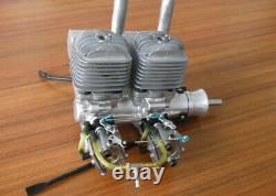 Gasoline In-line Engine DLA64CC Twin Cylinder with Muffler Ignition Spark plug