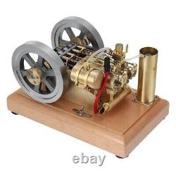 H76 Horizontal Twin Cylinder Gasoline Engine STEM Metal Stirling Engine Science