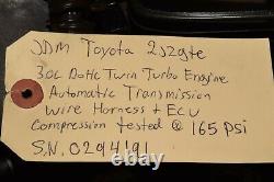JDM Toyota 2JZGTE Non VVTi Engine 3.0L DOHC Twin Turbo Auto Trans Wire Ecu
