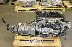 JDM Toyota Supra Soarer 1JZGTE 2.5L Twin Turbo Rear Sump Engine R154 Gearbox MT