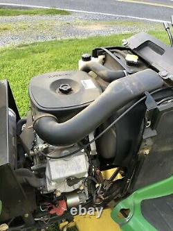 John Deere X585 4X4 Lawn Mower Tractor 62 Deck Kawasaki 25HP Twin Engine
