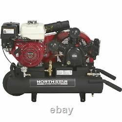 NorthStar Gas-Powered Air Compressor Honda GX270 OHV Engine 8-Gal Twin Tank