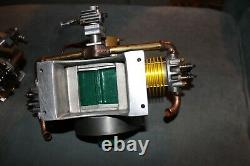 Old Antique Elmer Wall Wizard Twin cylinder, 4 stroke engine. LOOK