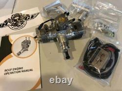 RCGF 30CC TWIN Cylinder Gas Engine (New version with 1/4 32 angled spark plugs)