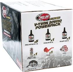 Red Line V-Twin 20W50 PowerPack Change Oil Kit for Evolution & Twin-Cam Engines