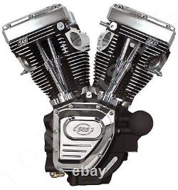 S&S Complete Engine, T143, Wrinkle Black, Harley Twin Cam 2007-2016 Local Pickup