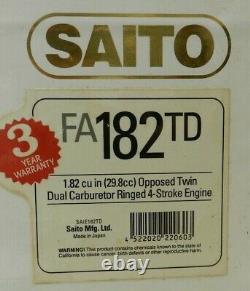 Saito 182t SAIE182TD four stroke twin Nitro engine
