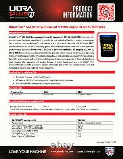 Ultra1PlusT SAE 60 Conventional Engine Oil V-Twin 5 Gallon Pail