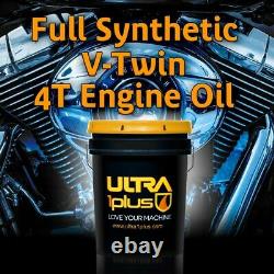 Ultra1Plus 20W50 Full Synthetic Motorcycle Engine Oil V-Twin 4T API SJ JASO MA2