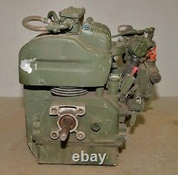 Vintage Colt Industries twin 2 cylinder military gas engine 16 cu in collectible